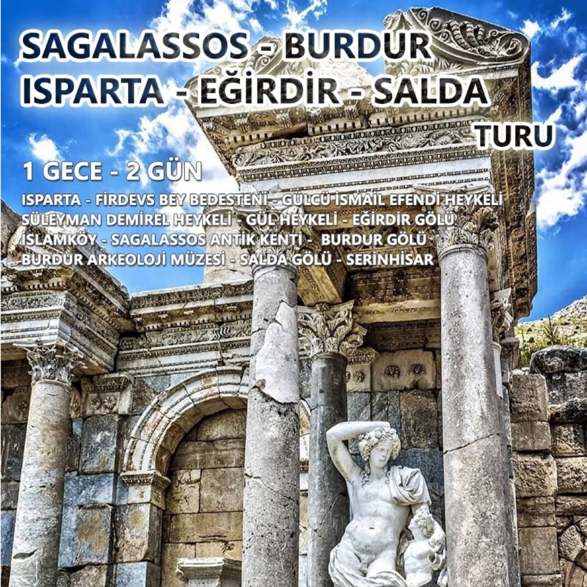 Isparta - Sagalassos - Salda Gölü Turu - Görsel
