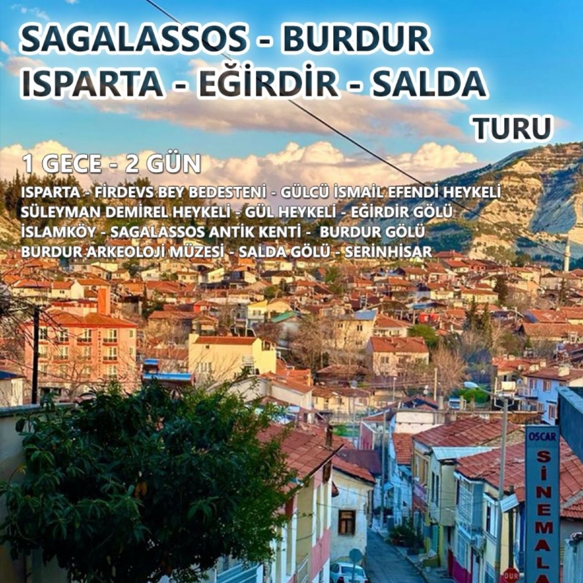 Isparta - Sagalassos - Salda Gölü Turu - Görsel